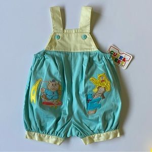 Baby Romper 3 6 Months Vintage New NWT Bears Swings yellow Blue Baby Boys Girls